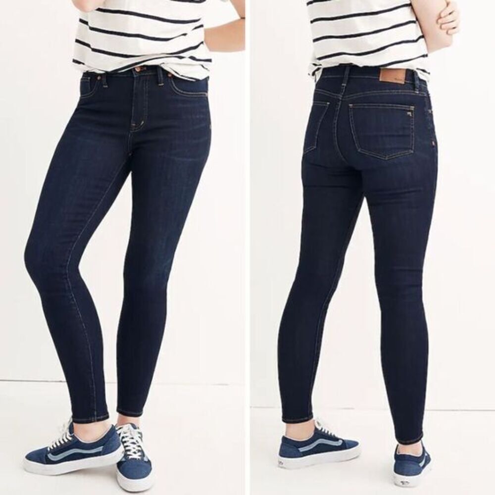 NEW Madewell 9" Mid-Rise Skinny Jeans in Larkspur‎ Wash, 26